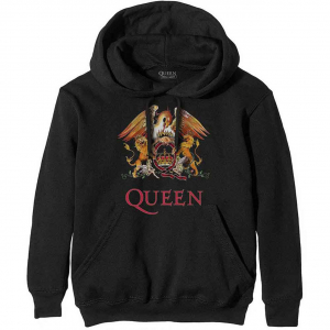 Queen - Classic Crest Bl Hoodie in the group OTHER / Övrigt / at Bengans Skivbutik AB (5553961r)