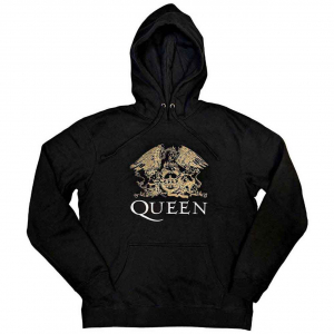 Queen - Crest Uni Bl Hoodie in the group OTHER / Övrigt / at Bengans Skivbutik AB (5553965r)