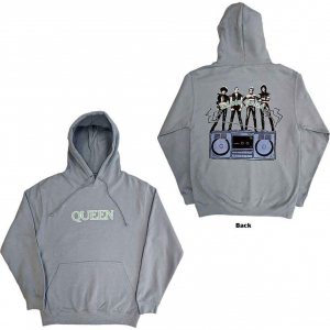 Queen - Radio Ga Ga Back Lht Blue Hoodie in the group OTHER / Övrigt / at Bengans Skivbutik AB (5553966r)