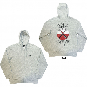 Pink Floyd The Wall - Wall Hammers Logo Grey Zip Hoodie in the group OTHER / Övrigt / at Bengans Skivbutik AB (5553977r)