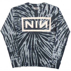 Nine Inch Nails - Logo Blue Dip-Dye Longsleeve in the group OTHER / Övrigt / at Bengans Skivbutik AB (5554094r)