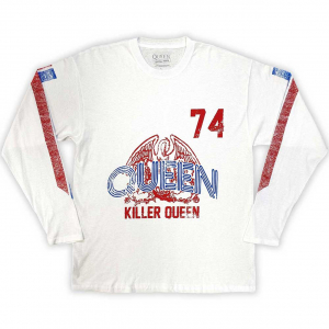 Queen - Killer Queen 74 Wht Longsleeve in the group OTHER / Övrigt / at Bengans Skivbutik AB (5554111r)
