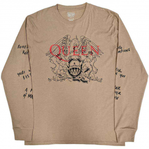 Queen - Handwritten Sand Longsleeve in the group OTHER / Övrigt / at Bengans Skivbutik AB (5554112r)