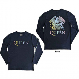 Queen - Rainbow Crest Denim Longsleeve in the group OTHER / Övrigt / at Bengans Skivbutik AB (5554113r)