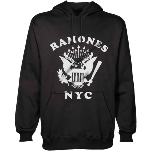 Ramones - Retro Eagle Nyc Uni Bl Hoodie in the group MERCHANDISE / Hoodies / Punk at Bengans Skivbutik AB (5554658r)