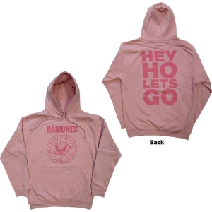 Ramones - Hey Ho Seal Uni Pink Hoodie  in the group MERCHANDISE / Hoodies / Punk at Bengans Skivbutik AB (5554660r)