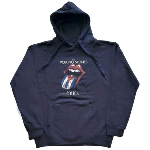Rolling Stones - Havana Cuba Uni Navy Hoodie in the group MERCHANDISE / Hoodies / Pop-Rock at Bengans Skivbutik AB (5554680r)