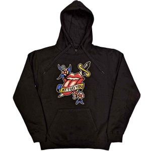 Rolling Stones - Tattoo You Lick Uni Bl Hoodie in the group MERCHANDISE / Hoodies / Pop-Rock at Bengans Skivbutik AB (5554686r)