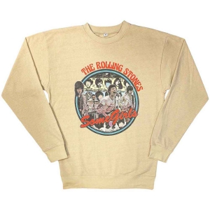 Rolling Stones - Some Girls Circle Sand Sweatshirt in the group MERCHANDISE / Sweatshirt / Pop-Rock at Bengans Skivbutik AB (5554693r)
