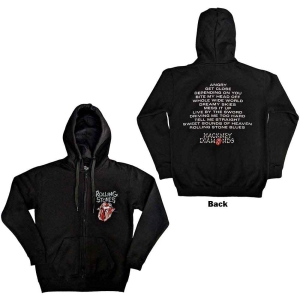 Rolling Stones - Hackney Diamonds Tracks Bl Zip Hoodie in the group MERCHANDISE / Hoodies / Pop-Rock at Bengans Skivbutik AB (5554700r)