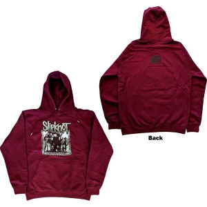 Slipknot - Barcode Photo Uni Maroon Hoodie in the group MERCHANDISE / Hoodies / Hårdrock at Bengans Skivbutik AB (5554724r)