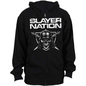 Slayer - Slayer Nation Uni Bl Zip Hoodie  in the group MERCHANDISE / Hoodies / Hårdrock at Bengans Skivbutik AB (5554731r)