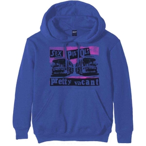 Sex Pistols - Pretty Vacant Coaches Blue Hoodie in the group MERCHANDISE / Hoodies / Punk at Bengans Skivbutik AB (5554749r)