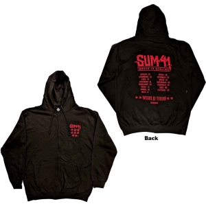 Sum 41 - Order In Decl Tour 20 Bl Zip Hoodie in the group MERCHANDISE / Hoodies / Punk at Bengans Skivbutik AB (5554755r)