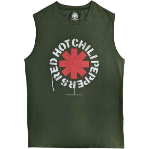 Red Hot Chili Peppers - Stencil Uni Green Tank Top in the group MERCHANDISE / T-shirt / Pop-Rock at Bengans Skivbutik AB (5554899r)