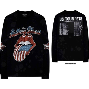 Rolling Stones - Us Tour 78 Uni Bl Longsleeve in the group MERCHANDISE / T-shirt / Pop-Rock at Bengans Skivbutik AB (5554902r)