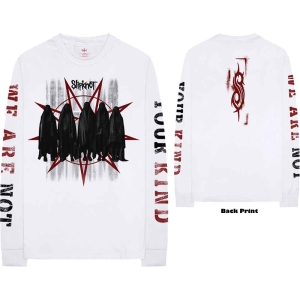 Slipknot - Shrouded Group Uni Wht Longsleeve  in the group MERCHANDISE / T-shirt / Hårdrock at Bengans Skivbutik AB (5554913r)