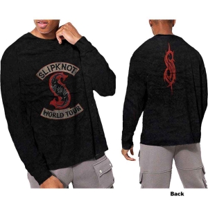 Slipknot - Patched Up Bl Dip-Dye Longsleeve in the group MERCHANDISE / T-shirt / Hårdrock at Bengans Skivbutik AB (5554915r)