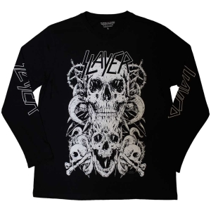 Slayer - White Skulls Uni Bl Longsleeve in the group MERCHANDISE / T-shirt / Heavy Metal at Bengans Skivbutik AB (5554920r)