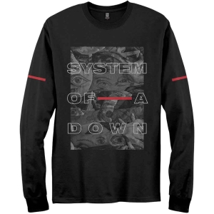 System Of A Down - Eye Collage Uni Bl Longsleeve in the group MERCHANDISE / T-shirt / Heavy Metal at Bengans Skivbutik AB (5554922r)