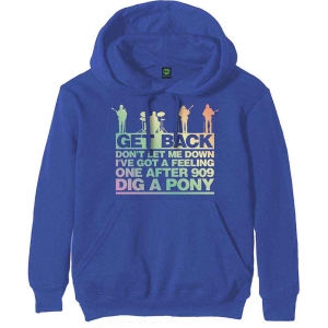 The Beatles - Get Back Gradient Uni Blue Hoodie in the group MERCHANDISE / Hoodies / Pop-Rock at Bengans Skivbutik AB (5555313r)