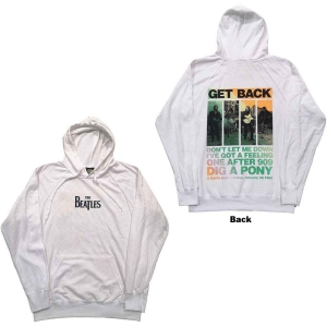 The Beatles - 3 Savile Row Uni Wht Hoodie  in the group MERCHANDISE / Hoodies / Pop-Rock at Bengans Skivbutik AB (5555316r)