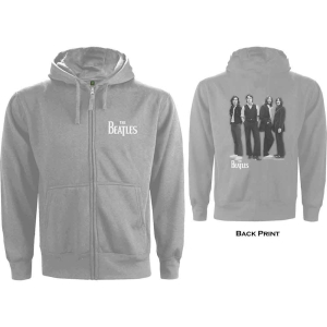 The Beatles - White Album Uni Grey Zip Hoodie  in the group MERCHANDISE / Hoodies / Pop-Rock at Bengans Skivbutik AB (5555324r)