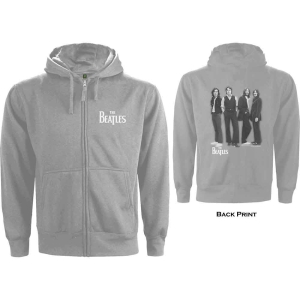 The Beatles - White Album Uni Grey Zip Hoodie in the group MERCHANDISE / Hoodies / Pop-Rock at Bengans Skivbutik AB (5555324r)