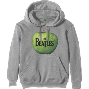 The Beatles - Apple Uni Grey Hoodie  in the group MERCHANDISE / Hoodies / Pop-Rock at Bengans Skivbutik AB (5555326r)