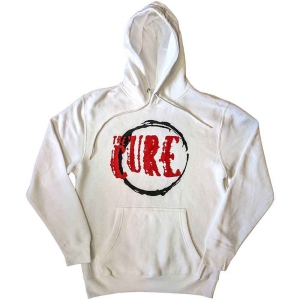 The Cure - Circle Logo Uni Wht Hoodie  in the group MERCHANDISE / Hoodies / Pop-Rock at Bengans Skivbutik AB (5555346r)