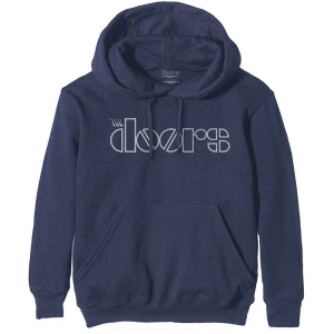 The Doors - Logo Uni Navy Hoodie in the group MERCHANDISE / Hoodies / Pop-Rock at Bengans Skivbutik AB (5555348r)