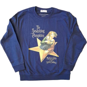 Smashing Pumpkins - Mellon Collie Uni Navy Sweatshirt  in the group MERCHANDISE / Hoodies / Pop-Rock at Bengans Skivbutik AB (5555357r)