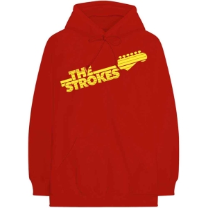 Strokes - Guitar Fret Logo Uni Red Hoodie  in the group MERCHANDISE / Hoodies / Pop-Rock at Bengans Skivbutik AB (5555361r)