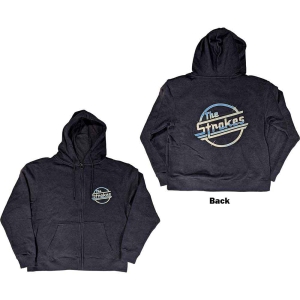 Strokes - Og Magna Uni Navy Zip Hoodie in the group MERCHANDISE / Hoodies / Pop-Rock at Bengans Skivbutik AB (5555364r)