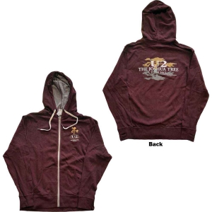 U2 - Joshua Tree 2017 Maroon Zip Hoodie  in the group MERCHANDISE / Hoodies / Pop-Rock at Bengans Skivbutik AB (5555594r)