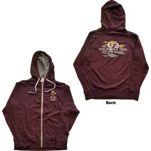 U2 - Joshua Tree 2017 Maroon Zip Hoodie in the group MERCHANDISE / Hoodies / Pop-Rock at Bengans Skivbutik AB (5555594r)