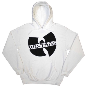 Wu-Tang Clan - Slanted Logo Mono Uni Wht Hoodie in the group MERCHANDISE / Hoodies / Hip Hop-Rap at Bengans Skivbutik AB (5555603r)