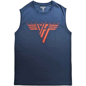 Van Halen - Classic Red Logo Denim Tank Top in the group MERCHANDISE / T-shirt / Heavy Metal at Bengans Skivbutik AB (5555678r)