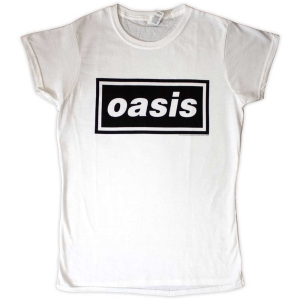 Oasis - Decca Logo Lady Wht T-Shirt in the group OUR PICKS / New Merch / June at Bengans Skivbutik AB (5556047r)