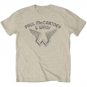 Paul Mccartney Wings - Wings Logo Natrl T-Shirt in the group OTHER / Övrigt / at Bengans Skivbutik AB (5556662r)