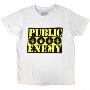Public Enemy - Four Logos Uni Wht T-Shirt in the group OTHER / Övrigt / at Bengans Skivbutik AB (5556663r)