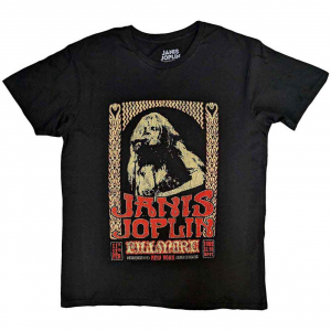 Janis Joplin - Vintage Poster Uni Bl T-Shirt in the group OTHER / Övrigt / at Bengans Skivbutik AB (5556713r)