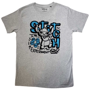 Lilo & Stitch - Experiment Uni Grey T-Shirt in the group MERCHANDISE / T-shirt / Soundtrack at Bengans Skivbutik AB (5557016r)