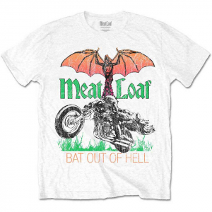 Meat Loaf - Bat Out Of Hell Wht T-Shirt in the group OTHER / Övrigt / at Bengans Skivbutik AB (5557952)