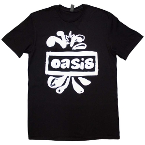 Oasis - Logo Splat Uni Bl T-Shirt in the group MERCHANDISE / T-shirt / Pop-Rock at Bengans Skivbutik AB (5559990r)