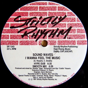 Sound Waves - I Wanna Feel The Music / Gotta Have You in the group VINYL / Elektroniskt at Bengans Skivbutik AB (5561734)