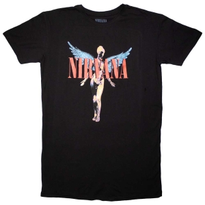 Nirvana - Angelic Lady Bl T-Shirt in the group MERCHANDISE / T-shirt / Pop-Rock at Bengans Skivbutik AB (5562465r)