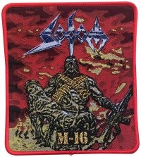 Sodom - Patch M-16 Red Border (12,4 X  11 C in the group MERCHANDISE / Accessoarer / Nyheter / Hårdrock at Bengans Skivbutik AB (5562697)