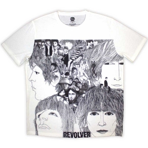 The Beatles - Revolver Uni Wht Sublim T-Shirt in the group MERCHANDISE / T-shirt / Pop-Rock at Bengans Skivbutik AB (5562789r)