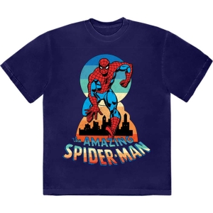 Marvel - Spider-Man Keyhole Navy T-Shirt in the group MERCHANDISE / T-shirt / Film-Musikal at Bengans Skivbutik AB (5562862r)